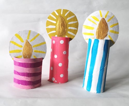 How To Make Colourful Cardboard Candles final